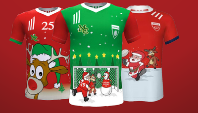 Forget about the Itchy wolly jumper & get yourself a Christmas Jersey