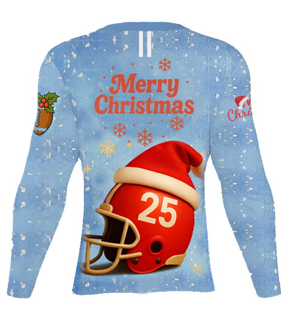PRE ORDER -   American Football Christmas Jersey – Long Sleeve Christmas Sports Jersey -New collection
