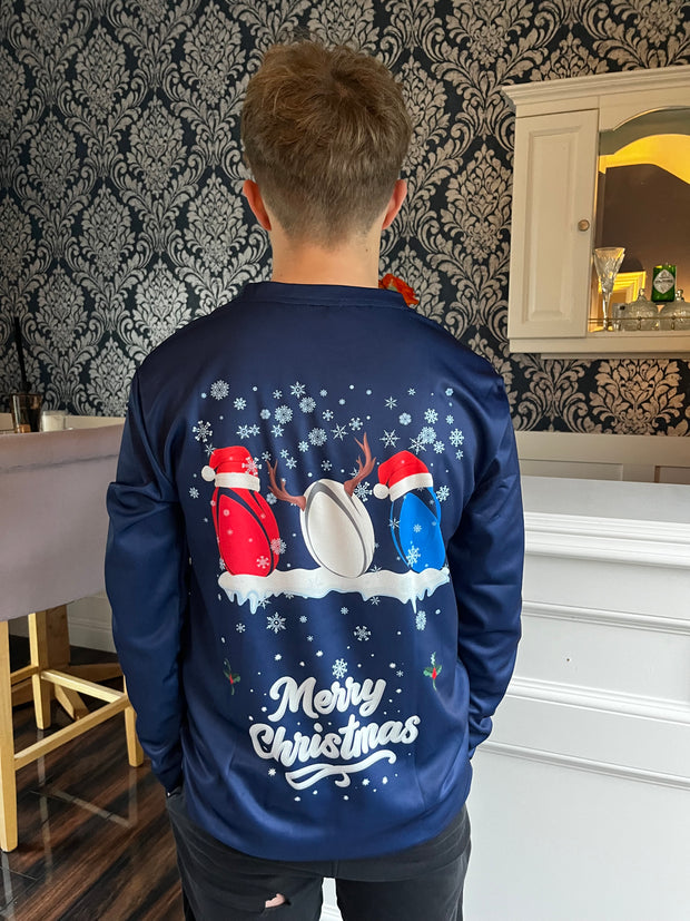 Rugby Christmas Jersey – Navy Long Sleeve Christmas Jersey -New collection