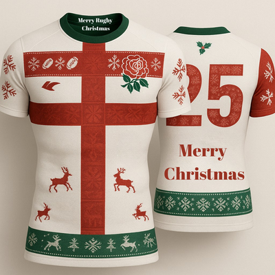 PRE ORDER  RUGBY Christmas Jersey-England