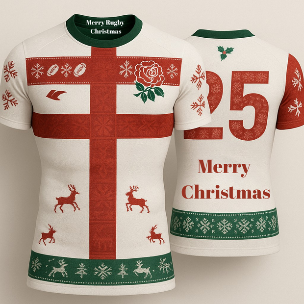 PRE ORDER  RUGBY Christmas Jersey-England