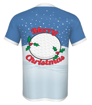 Pre order- Golf Christmas Jersey- North Pole Golf Club- Blue- Santa & Rudolf