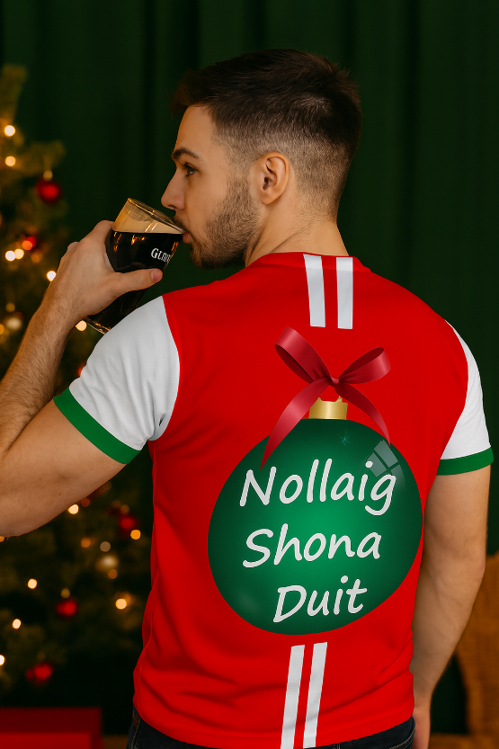 Rudolf Red Christmas Jersey- Nollaig Shona Duit - New collection