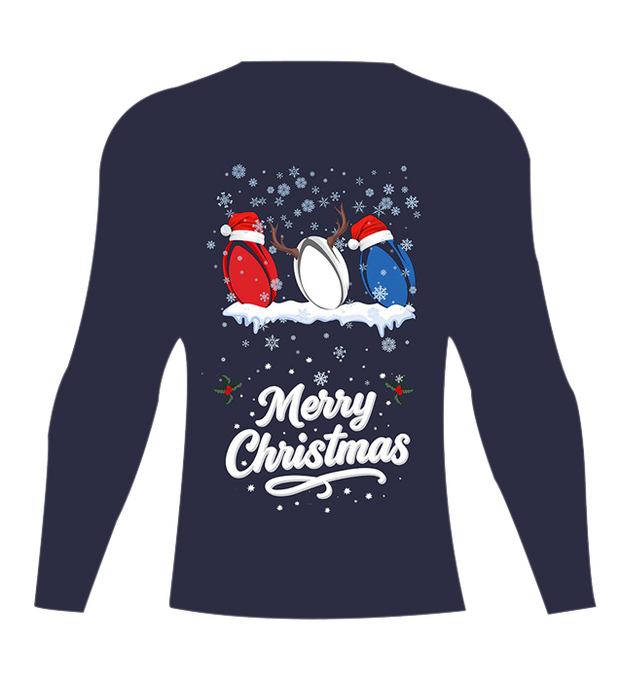 PRE ORDER -   Rugby Christmas Jersey – Navy Long Sleeve Christmas Jersey -New collection