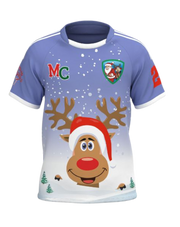 PRE ORDER- Blue Rudolf Christmas jersey- MC collection