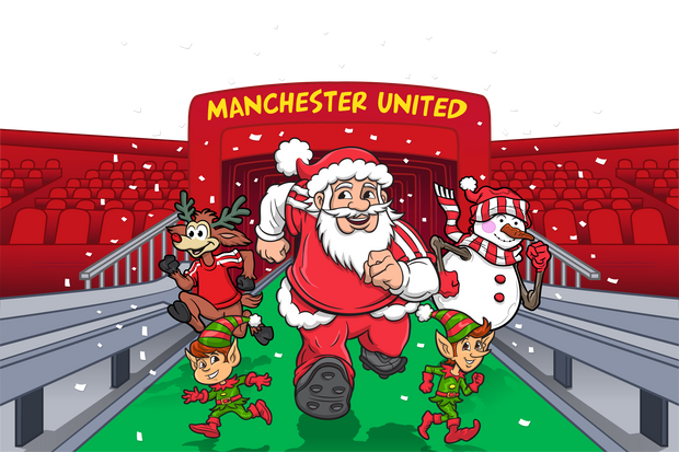 PRE ORDER- SOCCER -MANCHESTER UNITED CHRISTMAS JERSEY
