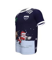 PRE ORDER- RUGBY Christmas Jersey- Lapland RFC- Navy- Santa Scoring A Try