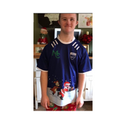 PRE ORDER- RUGBY Christmas Jersey- Lapland RFC- Navy- Santa Scoring A Try