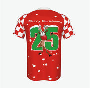 Horse Racing Christmas Jersey- North Pole Race Track - Red